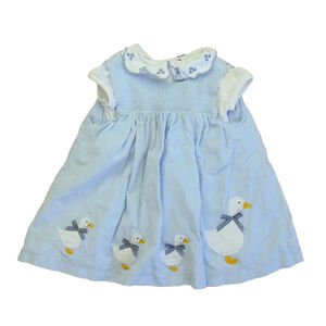 Confiture Girls Blue Ducks Jumper size: 6-12 Months